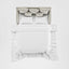 Noosa Hamptons 2.5 Seat Sofa Bed Natural W/White Piping