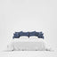 Noosa Hamptons 3 Seat Queen Sofa Bed Navy W/White Piping