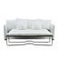 Noosa Hamptons 3 Seat Queen Sofa Bed Sky Blue Stripe