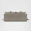 Noosa Hamptons 3 Seat Queen Sofa Bed Natural W/White Piping