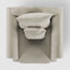 Avalon Hamptons Armchair Natural W/White Piping