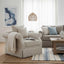 Avalon Hamptons Armchair Natural W/White Piping