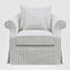 Avalon Hamptons Armchair Stone Stripe