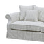 Avalon Hamptons 3 Seat Sofa Stone Stripe