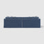 Marbella 4 Seat Sofa Navy W/White Piping