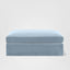Marbella Ottoman Beach W/White Piping