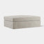 Marbella Ottoman Natural with White Piping