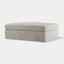 Marbella Ottoman Natural with White Piping
