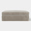 Marbella Ottoman Natural with White Piping
