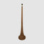Lancia Large - Dark Natural - Turned Wood Slender Floor Lamp