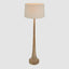 Lancia Large - Light Natural - Turned Wood Slender Floor Lamp