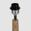 Lancia Large - Light Natural - Turned Wood Slender Floor Lamp