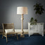 Rook Large - Natural - Turned Wood Pillar Floor Lamp