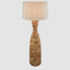 Esraj Turned Wood Floor Lamp Natural