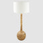Sitar Turned Wood Floor Lamp Natural