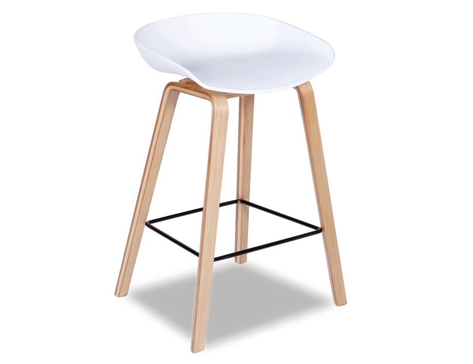 Kobe Stool - Natural - White Shell