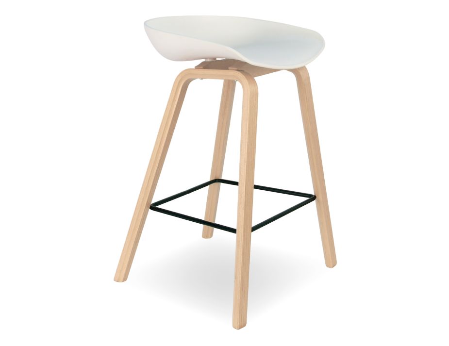 Kobe Stool - Natural - White Shell