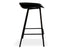 Kobe Stool - Black Metal Legs - Black Seat