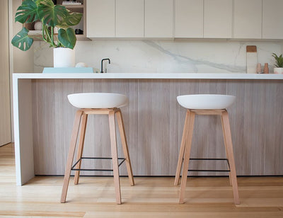 Kobe Stool - Natural - White Shell