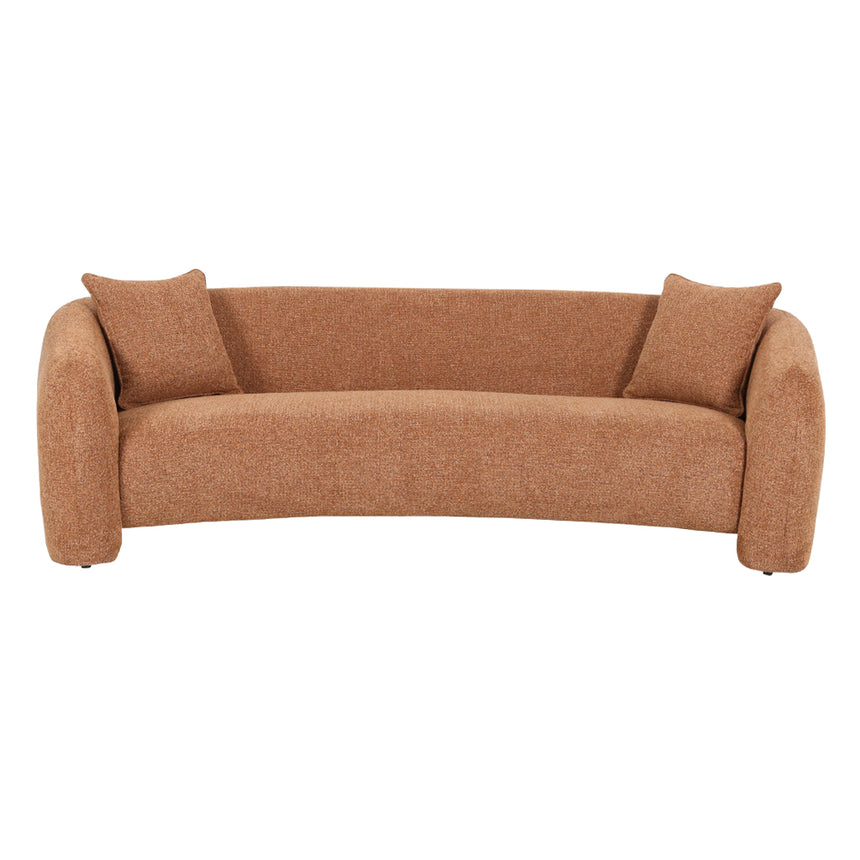 3 Seater Sofa - Coral Orange