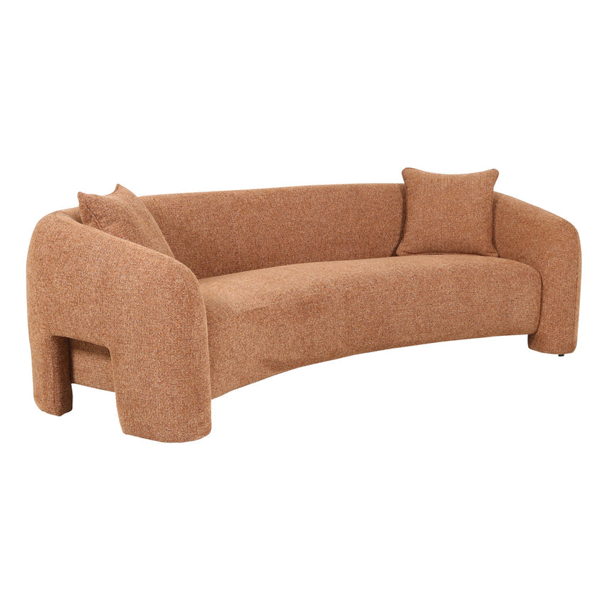 3 Seater Sofa - Coral Orange