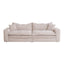 2 Seater Fabric Sofa - Almond Brown