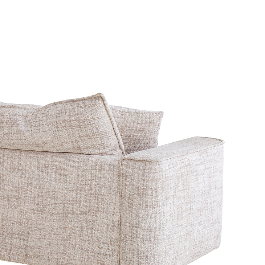 3 Seater Fabric Sofa - Cream