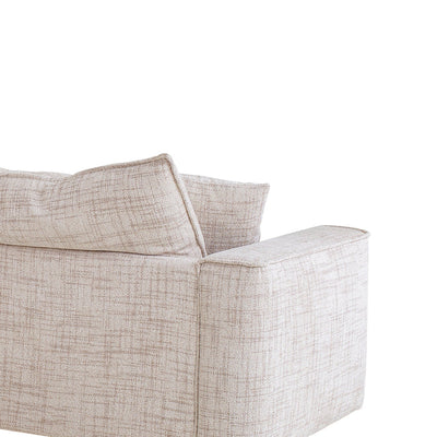 3 Seater Fabric Sofa - Cream