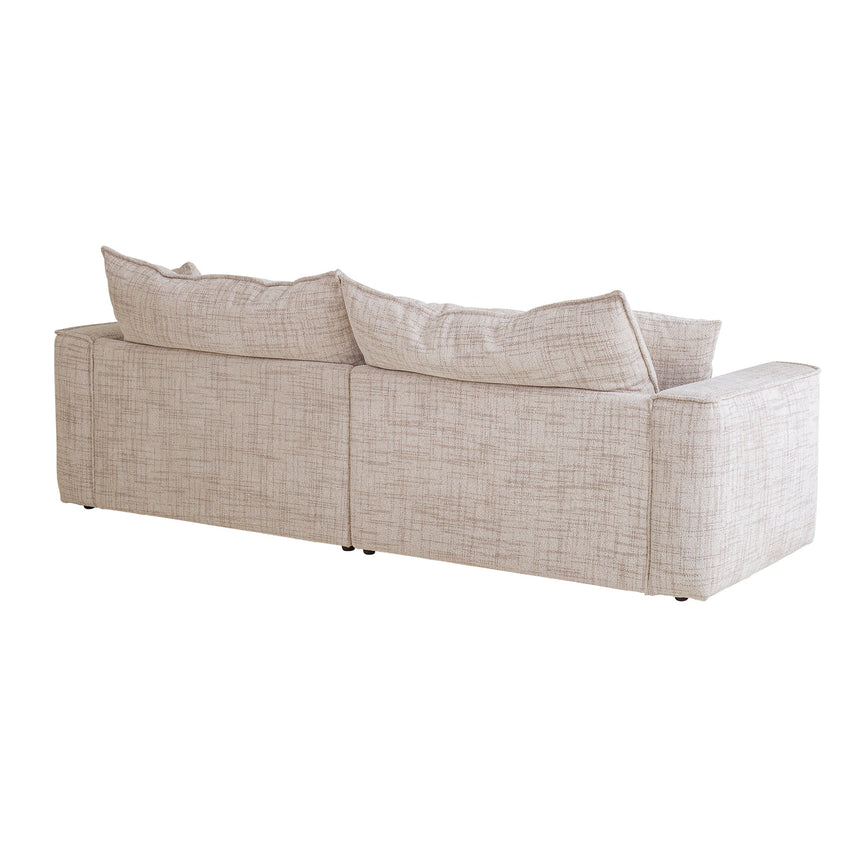 3 Seater Fabric Sofa - Cream