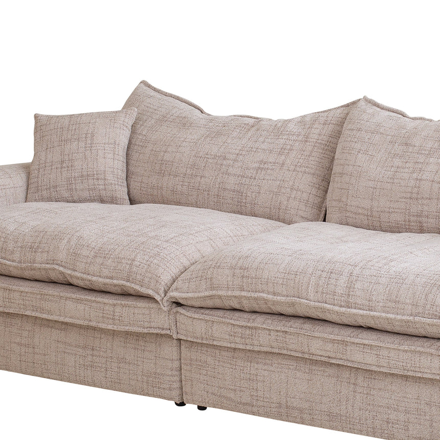 3 Seater Fabric Sofa - Cream