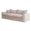 3 Seater Fabric Sofa - Cream