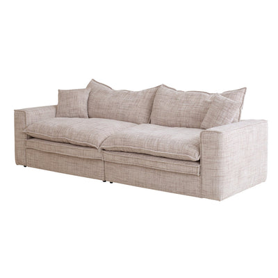 3 Seater Fabric Sofa - Cream