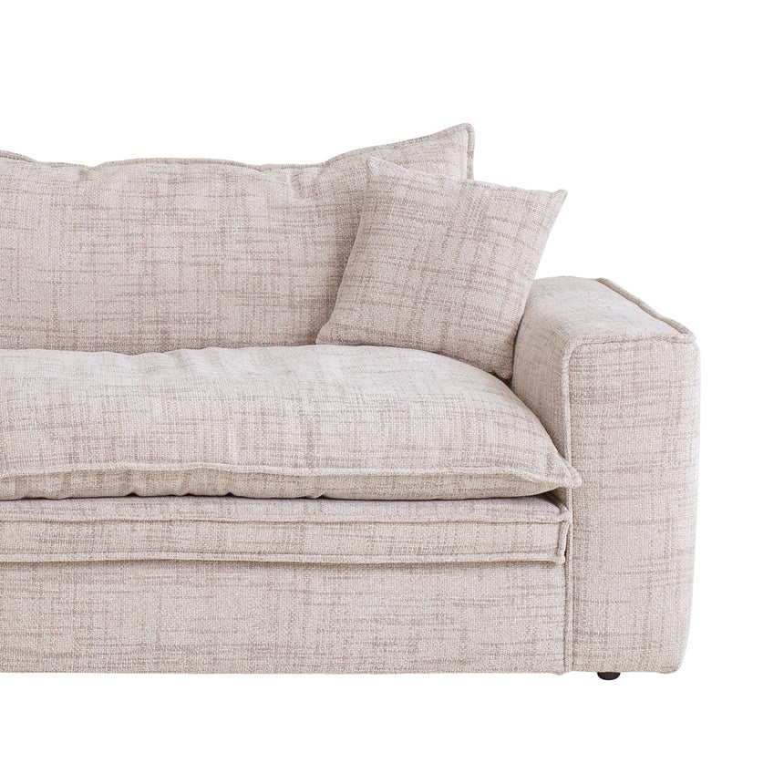 3 Seater Fabric Sofa - Cream