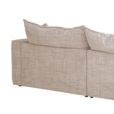 3 Seater Fabric Sofa - Cream