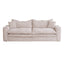 3 Seater Fabric Sofa - Almond Brown