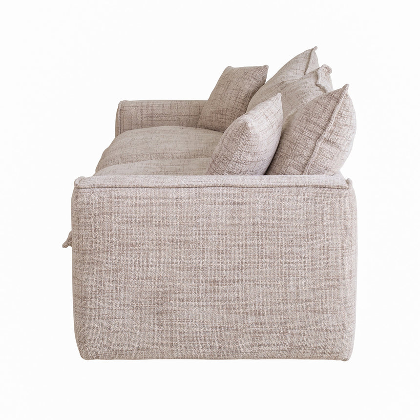 2 Seater Fabric Sofa - Cream