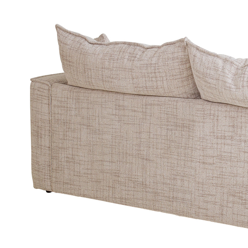 2 Seater Fabric Sofa - Cream