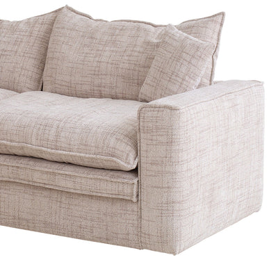 2 Seater Fabric Sofa - Cream