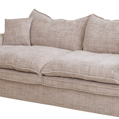 2 Seater Fabric Sofa - Cream