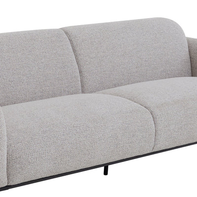 3 Seater Fabric Sofa - Speckled Grey