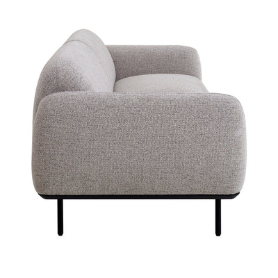 3 Seater Fabric Sofa - Speckled Grey