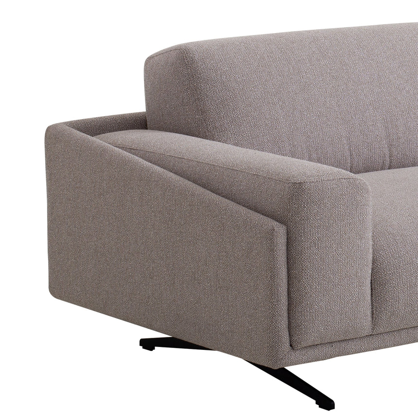 3 Seater Fabric Sofa - Dusty Grey