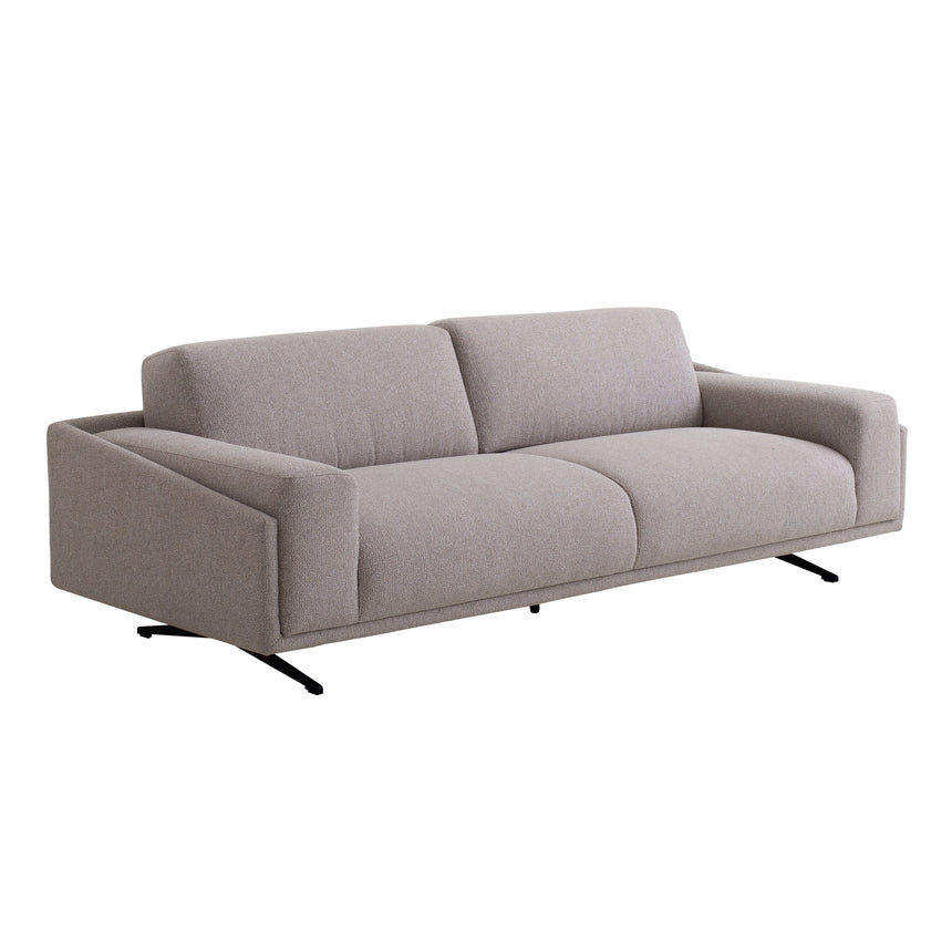 3 Seater Fabric Sofa - Dusty Grey