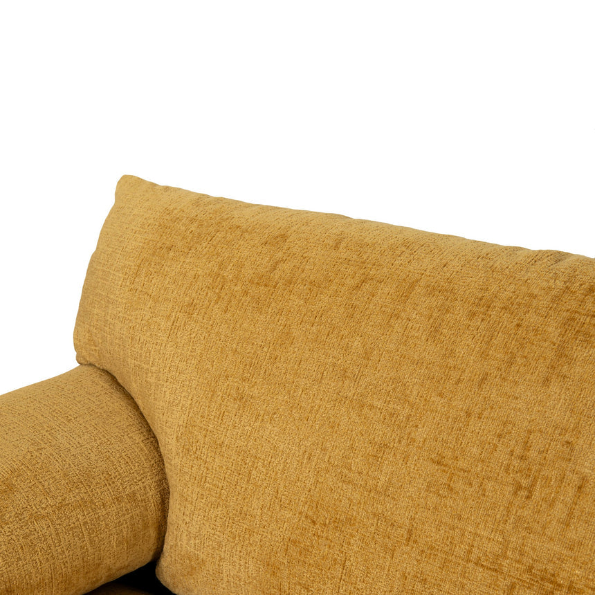 3 Seater Fabric Sofa - Ochre