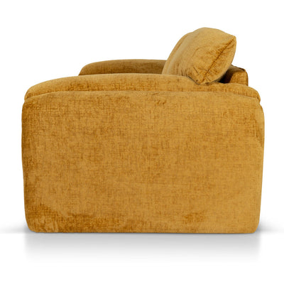 3 Seater Fabric Sofa - Ochre