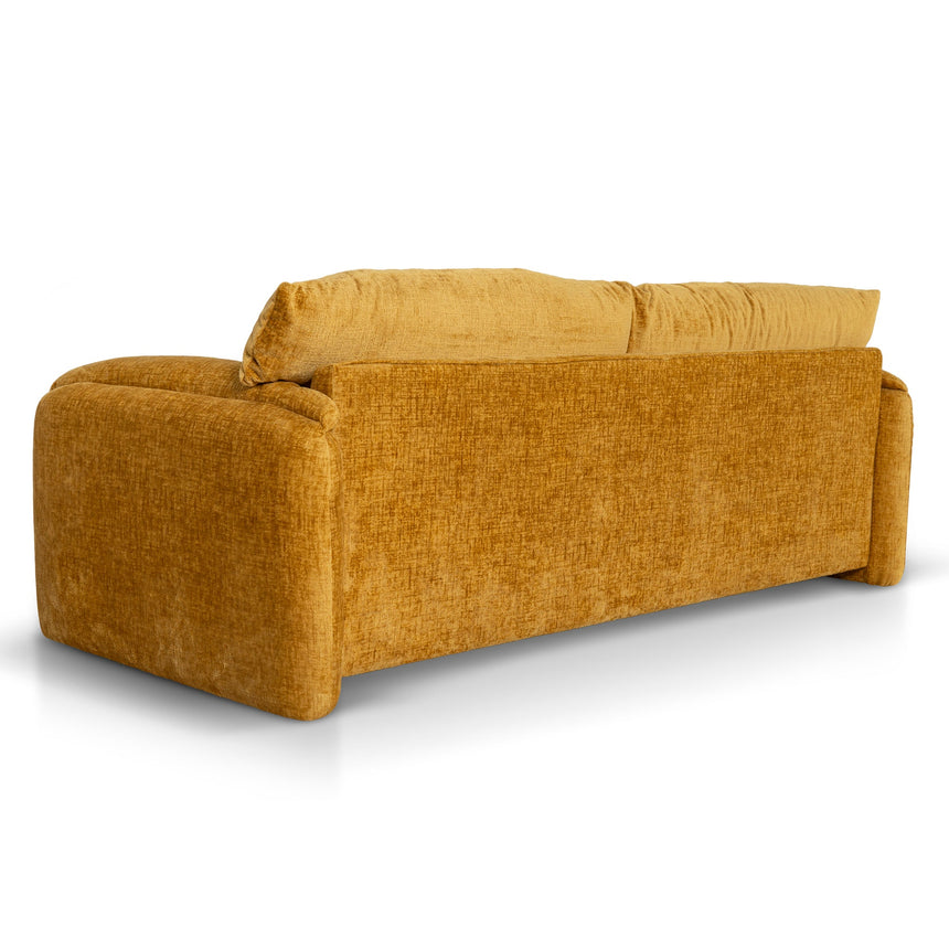 3 Seater Fabric Sofa - Ochre