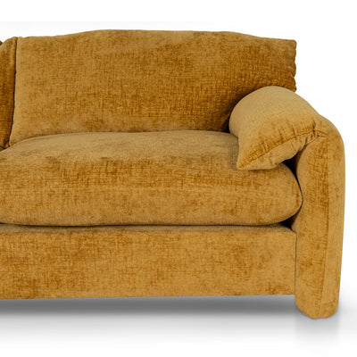 3 Seater Fabric Sofa - Ochre