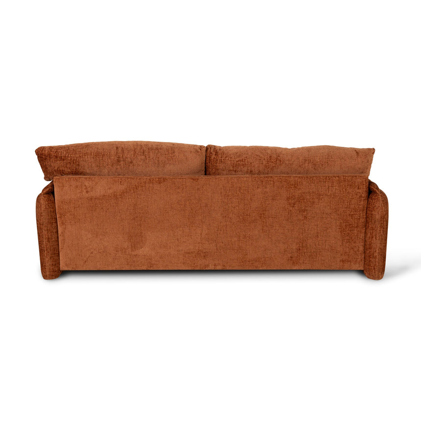 3 Seater Fabric Sofa - Pumpkin