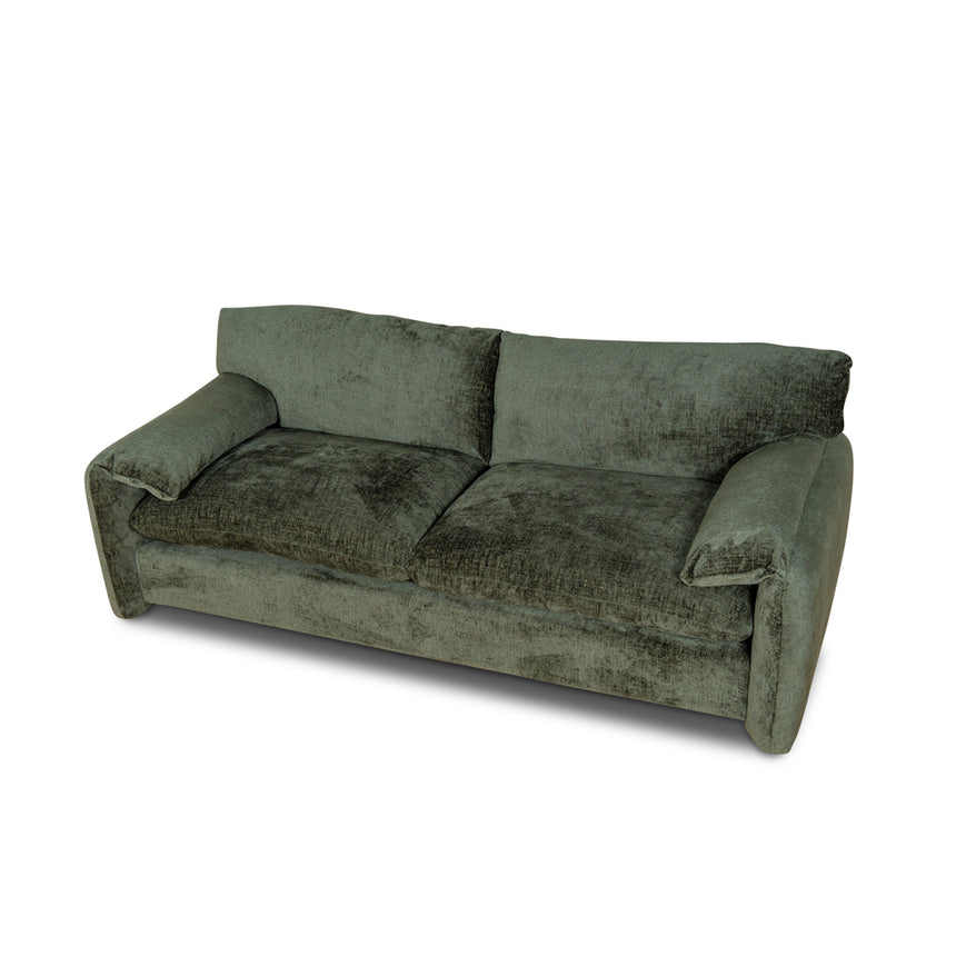 3 Seater Fabric Sofa - Turtle Green