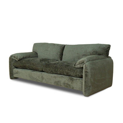 3 Seater Fabric Sofa - Turtle Green